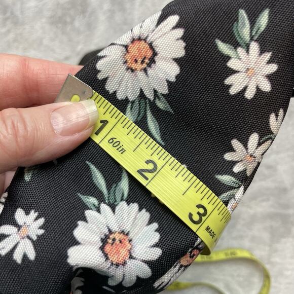 Choco Mocha Daisy Mini Backpack Day Pack Teen Girls Black Shoulder Strap School - Picture 11 of 11